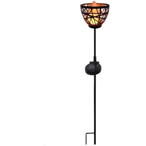 Torche Solaire En Métal À Piquer Led Blanc Chaud Blossom H84,5cm