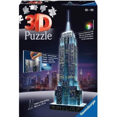 Puzzle Puzzle 3d Empire State Building Illuminé