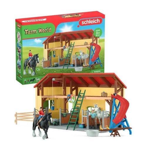 Farm World Ecurie Avec Boxes Et Animaux