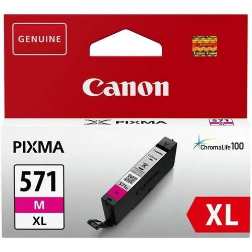 Canon CLI-571M XL - 11 ml - à rendement élevé - magenta - originale - réservoir d'encre - pour PIXMA TS5051, TS5053, TS5055, TS6050, TS6051, TS6052, TS8051, TS8052, TS9050, TS9055