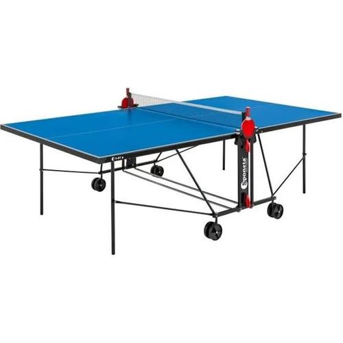 Sponeta - Table Tennis De Table - Table Ping-Pong Compacte - Usage Extérieur - Bleu Et Noir