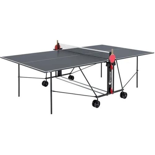 Sponeta - Table Tennis De Table - Table Ping-Pong Compacte - Usage Extérieur - Gris Et Noir