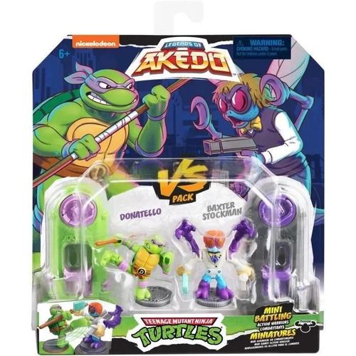 Akedo Teenage Mutant Ninja Turtles Donatello Vs Baxter Stockman