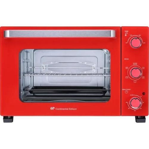 Continental Edison CEMF35R - Four électrique - convection - 35 litres - 1500 Watt - rouge