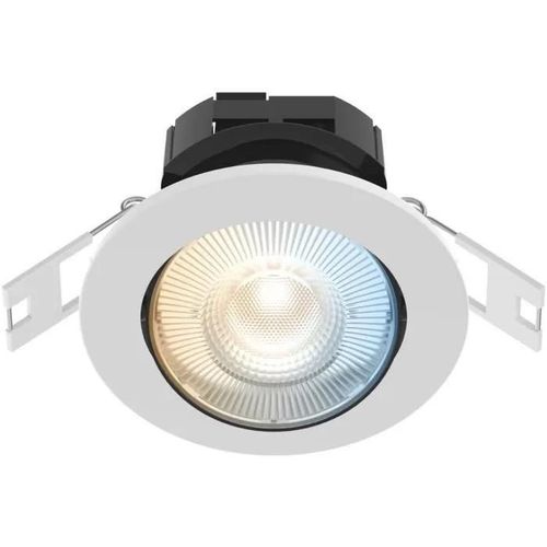Calex Spots Encastrables Intelligents - Ensemble De 3 Pièces - Downlight Dimmable Led Intelligente - Lumière Blanche Chaude - Blanc