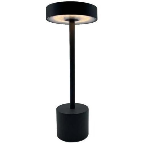 Lampe De Table Sans Fil Touch Led Roby Gris Aluminium H30cm