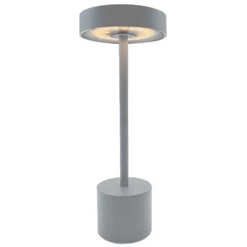 Lampe De Table Sans Fil Touch Roby Grey Gris Aluminium