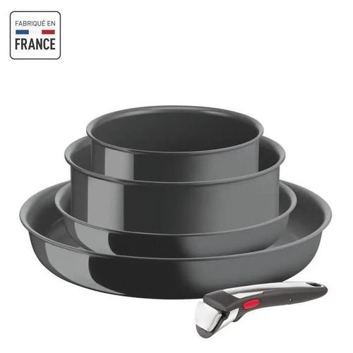 Batterie De Cuisine 5 Pièces Tefal L2619002, Céramique Antiadhésif, Induction