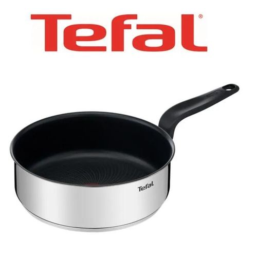 Tefal E3093204 Primary Sauteuse Inox Avec Revetement Anti-Adhésif 24 Cm + Couvercle, Compatible Induction Seb