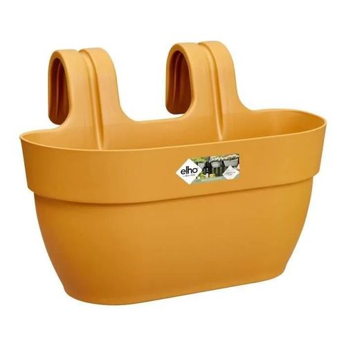 Balconnière En Plastique Elho Vibia Campana Easy Hanger Medium Jaune Miel - 36 X 24 X 26,5 Cm