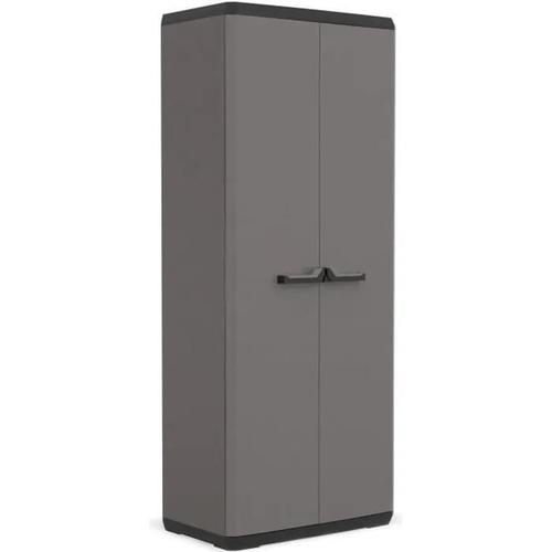 KETER | ARMOIRE UTILITAIRE PIU. Gris / Noir. 68 x 39 x 166 cm