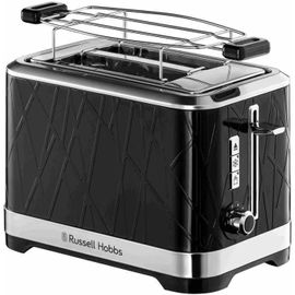 Russell Hobbs Structure 28091-56 - Grille-pain - 2 tranche - 2 Emplacements - noir avec des touches d'inox
