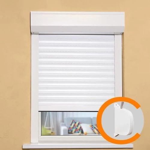 Volet roulant recoupable - PVC - Manuel a sangle - L 100 x H 120 cm Aucune