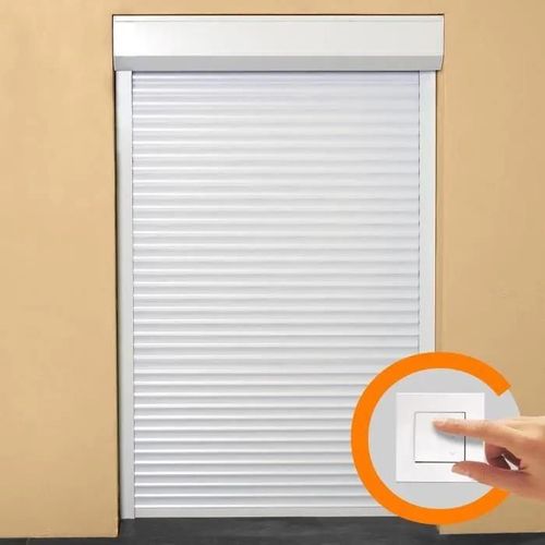FRANCE-COMBI Volet roulant aluminium recoupable moteur filaire - L 150 x H 220 cm Aucune