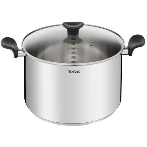 Tefal E3086404 Primary Marmite 28 Cm + Couvercle. Garantie 10 Ans. Acier Inoxydable De Premiere Qualité. Induction. Mijoter