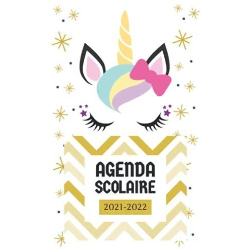 Agenda Scolaire 2021 2022 Licornes: Fille | Journalier Pour Collège Lycée Étudiant | Planifier Une Année Scolaire Réussie