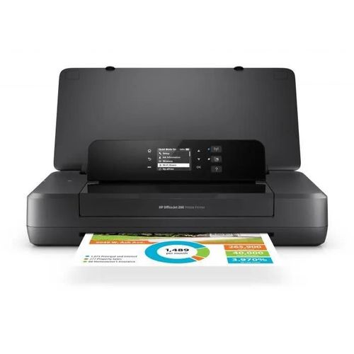 HP Officejet 200 Mobile Printer - Imprimante - couleur - jet d'encre - A4/Legal - 1200 x 1200 ppp - jusqu'à 20 ppm (mono) / jusqu'à 19 ppm (couleur) - capacité : 50 feuilles - USB 2.0, Wi-Fi