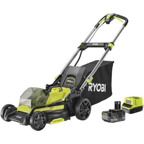 Tondeuse poussée RYOBI 18V Brushless - coupe 40cm - 1 batterie 5,0Ah - 1 chargeur rapide - RY18LMX40C-150