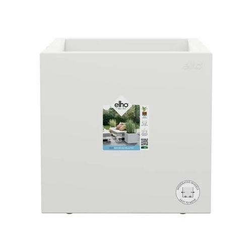 Jardinière Carré En Plastique 40 X 40 Cm Elho Vivo Next Square Blanc