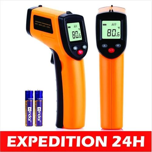 Nuzamas Thermomètre Numérique Laser Infrarouge Sans Contact Avec Écran Lcd - Plage De Test -50   330 ¿ - Pour La Cuisine, La Pâtiss
