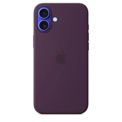 Apple - Coque De Protection Pour Téléphone Portable - Compatibilité Avec Magsafe - Silicone - Lie-De-Vin - Pour Iphone 16 Plus