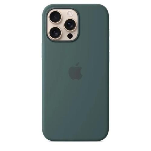 Apple - Coque De Protection Pour Téléphone Portable - Compatibilité Avec Magsafe - Silicone - Vert Lac - Pour Iphone 16 Pro Max