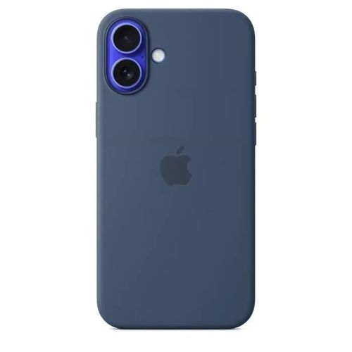Apple - Coque De Protection Pour Téléphone Portable - Compatibilité Avec Magsafe - Silicone - Denim - Pour Iphone 16 Plus