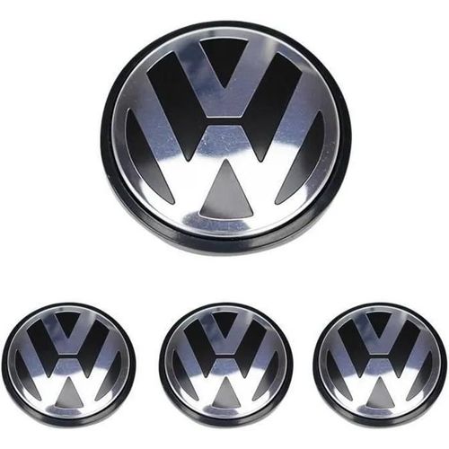 4 X Caches Moyeux Centre Roue Vw Pour Volkswagen 65mm Ref. 3b7 601 171