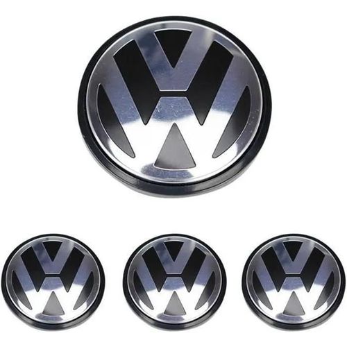 4 X Caches Moyeux Centre Roue Vw Pour Volkswagen 65mm Ref. 3b7 601 171