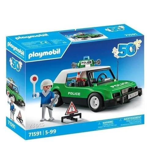 Playmobil Policiers 71591 - Voiture De Police Collector (Spécial 50 Ans)