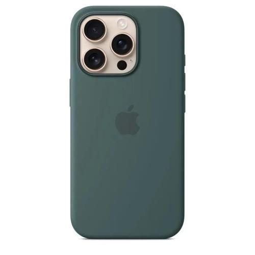 Apple - Coque De Protection Pour Téléphone Portable - Compatibilité Avec Magsafe - Silicone - Vert Lac - Pour Iphone 16 Pro