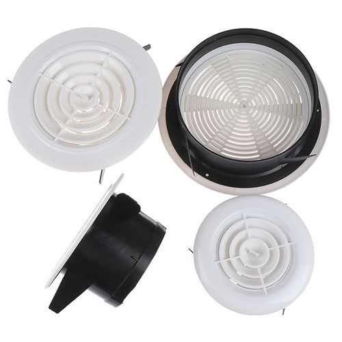 Grille de Ventilation Réglable, Grille d'Aération Ronde, Persienne, Couverture, Accessoires, Outil, 75mm, 3 à 8 Pouces, 1 Pièce
