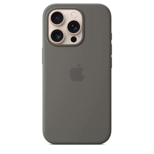 Apple - Coque De Protection Pour Téléphone Portable - Compatibilité Avec Magsafe - Silicone - Gris Pierre - Pour Iphone 16 Pro