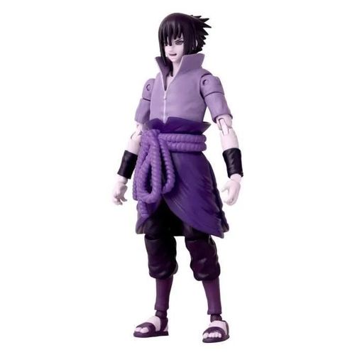 Bandai Anime Heroes - Naruto Shippuden - Figurine Anime Heroes 17 Cm - Sasuke Uchiwa Rinnegan/Mangekyo Sharingan
