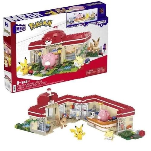 Mega Pokémon-Centre Pokémon De La Forêt-Jouet À Construire (648 Pièces)