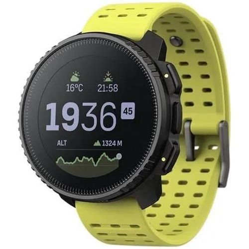 Suunto Vertical - Polyamide Renforcé De Fibres De Verre - Montre De Sport Avec Bracelet - Silicone - Taille Du Poignet : 125-175 Mm - Affichage 1.4" - Bluetooth - 86 G - Citron Vert Noir