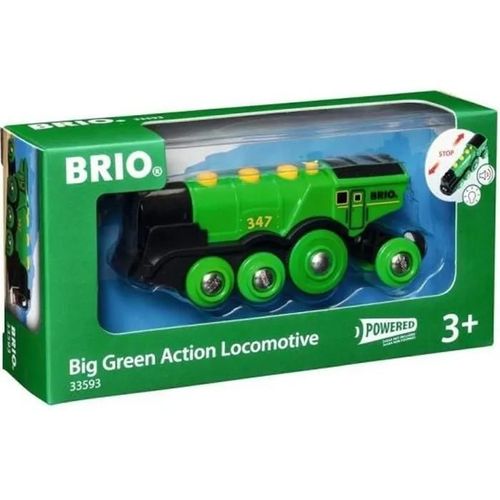 Brio 33593 Locomotive Verte Puissante A Piles