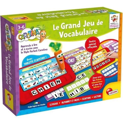 Tablette Écritoire Carotina Pour Enrichir Le Vocabulaire - Lisciani - Lumineuse Et Parlante