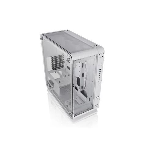 Thermaltake Core P6 TG Snow - Mid tower - SSI CEB - panneau latéral fenêtré (verre trempé) - pas d'alimentation (PS/2) - blanc - USB/Audio