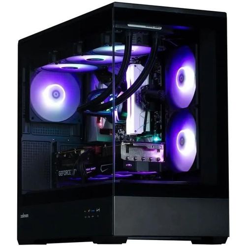 Boitier PC Mini Tour Micro ATX Zalman P30 RGB avec panneaux vitrés - Noir