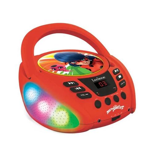 Lexibook Rcd109mi Miraculous Lecteur Cd Bluetooth Pour Enfants