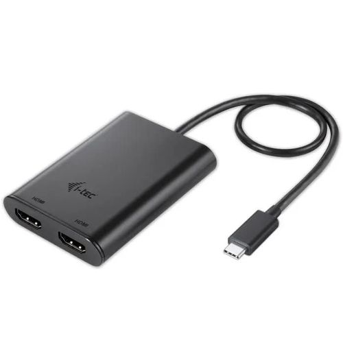 i-Tec - Adaptateur vidéo externe - USB-C 3.1 - 2 x HDMI - noir