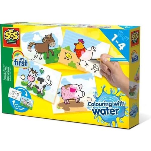 Ses Creative Coloriage À L'eau - Animaux De La Ferme