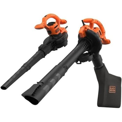 Aspirateur Souffleur Broyeur Black Decker 2600W Sac 40L BEBLV260