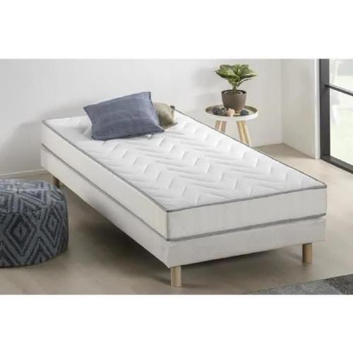 Ensemble Matelas Sommier Unelma 90 X 190 - 5 Zones Et Mémoire De Forme - 16 Cm - Deko Dream