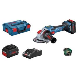 Bosch Professional Meuleuse angulaire sans-fil BITURBO avec X-LOCK GWX 18V-15 SC, 2 x batteries ProCORE18V 8.0Ah, L-BOXX - 06019H6501