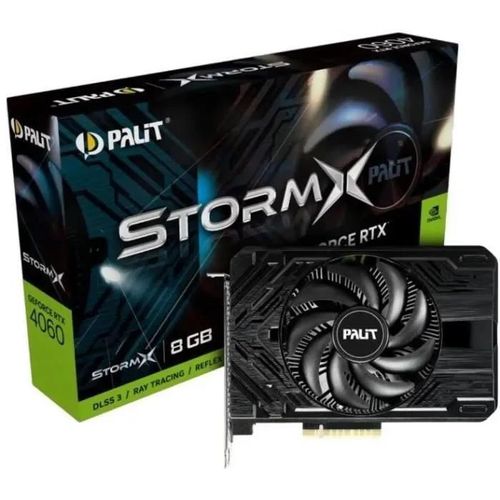 Palit GeForce RTX 4060 StormX - Carte graphique - GeForce RTX 4060 - 8 Go GDDR6 - PCIe 4.0 - 3 x DisplayPort, HDMI