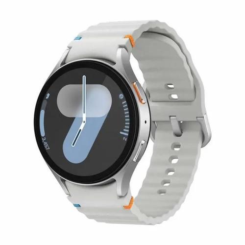 Montre Connectée Samsung Galaxy Watch7 - Boîtier 44 Mm Avec Bracelet Sport Caoutchouc Taille M/L - Argent - 4g