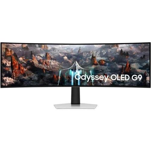 Samsung Odyssey OLED G9 S49CG934SU - Ecran gaming OLED incurvé  49" - 5120 x 1440 Dual Quad HD @ 240 Hz - 250 cd/m² - 1000000:1 - DisplayHDR 400 True Black - 0.03 ms