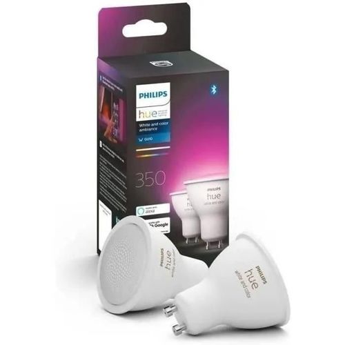 Ampoule Connectée Philips White & Colors Gu10 X2
